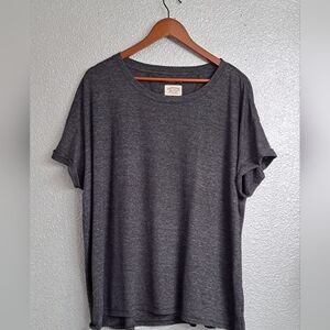 COPY - Prana Women's Short Sleeve Heathered Grey T-Shirt  Size 3X